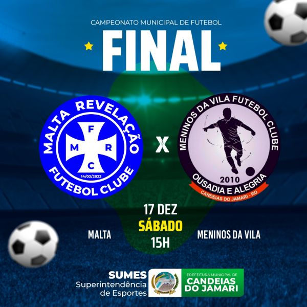 Sábado tem final do campeonato municipal de futebol de campo em Candeias
