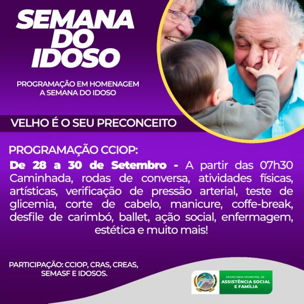 Semana do Idoso oferece atividades para a terceira idade em Candeias do Jamari