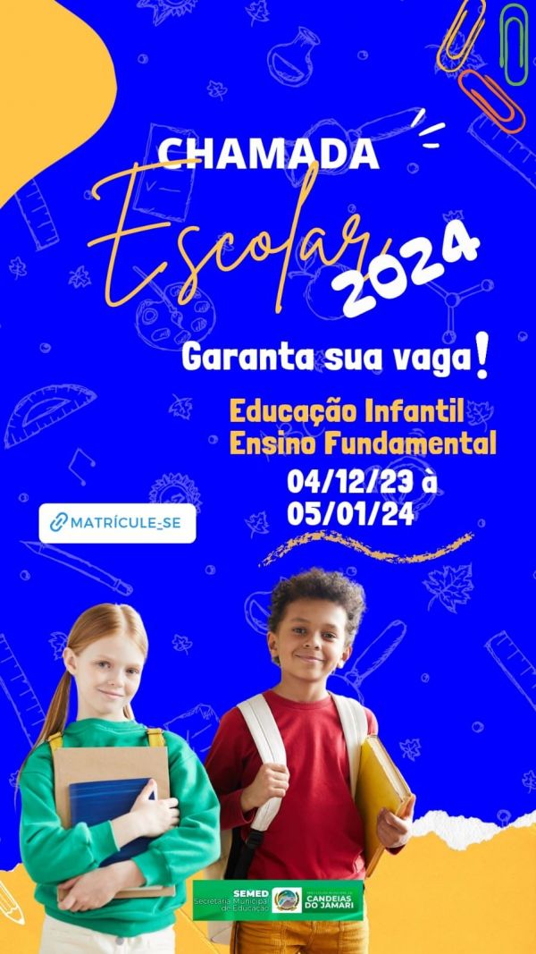 Semed abre inscrições da Chamada Escolar 2024