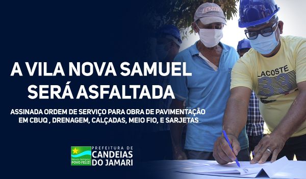 a vila nova samuel será asfaltada