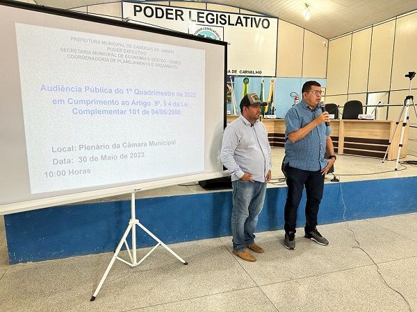 Prefeitura realiza Audiência Pública para prestação de contas do primeiro quadrimestre