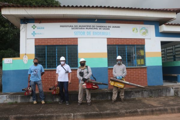 Endemias de Candeias do Jamari iniciou a primeira aplicação do 1° ciclo de Fumacê