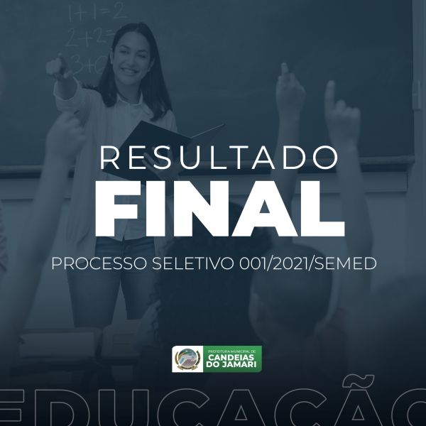 SEMED divulga resultado final do Processo Seletivo