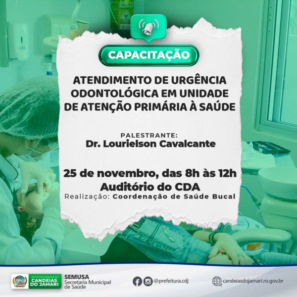Prefeitura promoverá capacitação para aprimorar atendimento odontológico