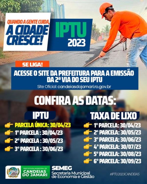 Prefeitura prorroga prazo para pagamento do IPTU