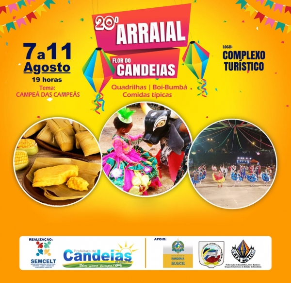 20º Arraial Flor do Candeias acontece em agosto
