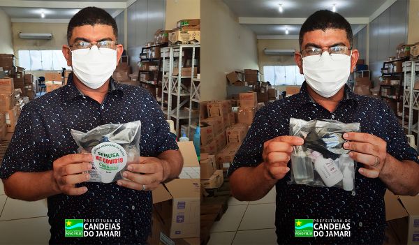 No combate ao Coronavírus, a Secretaria Municipal de Saúde realiza a distribuição de kits COVID19