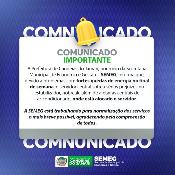 COMUNICADO SEMEG