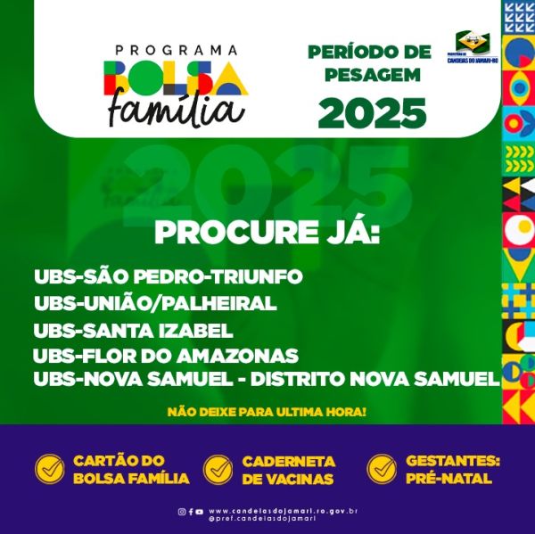 Já começou o período de pesagem para 2025!