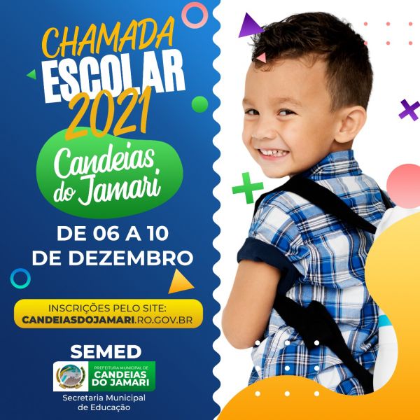 Chamada escolar da rede municipal de Candeias será realizada de 06 a 10 de dezembro