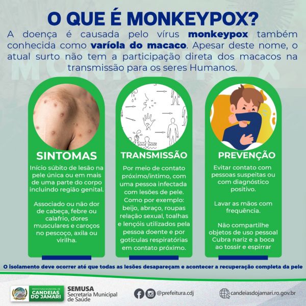 Semusa alerta sobre a varíola dos macacos