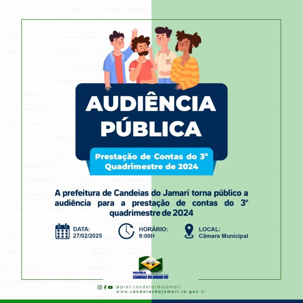 Prefeitura de Candeias do Jamari Promove Audiência Pública para Prestação de Contas