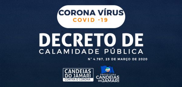 DECLARAÇÃO DE ESTADO DE CALAMIDADE PÚBLICA NO MUNICÍPIO