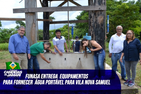 Prefeitura recebe equipamentos para fornecer água potável